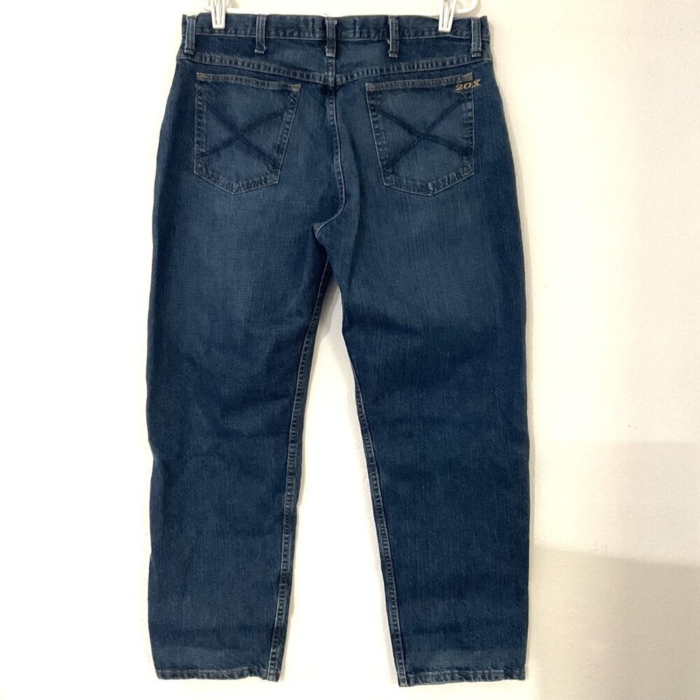 Wrangler 20X No. 33 Extreme Relaxed Fit Blue Denim Jeans Size 38/30 LIKE NEW